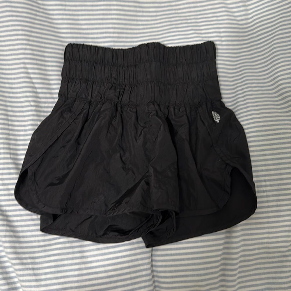 Free people movement black “The Way Home” shorts